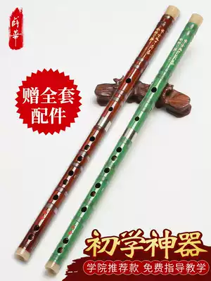 Flute, bamboo flute, beginner children, high-grade refined flute instruments, girls, self-study, male professional playing flute