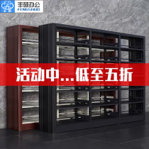 Rich steel bookshelf library bookshelf home school bookstore Book Room Archive shelf data display rack