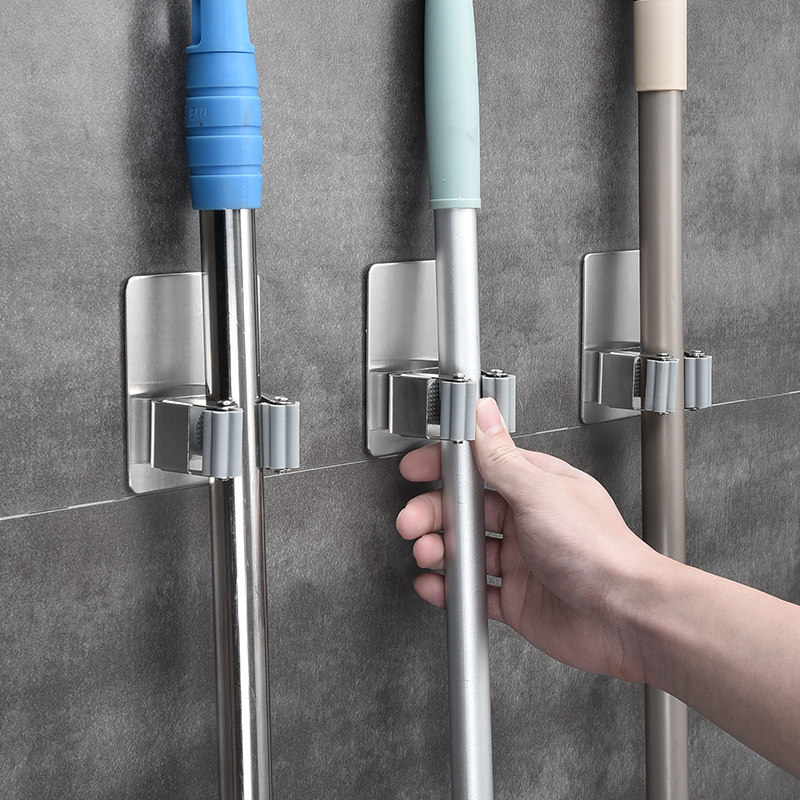 Touch hook makeup room incorporates artificial stainless steel tug clamp powerful fixed card cleaning hanger