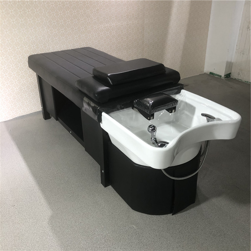 Head washing bed Richer shop Private high-end washing headbed Ceramic Basin Beauty Hairdressing style Fancy Bed Full flush water Wash Head Bed