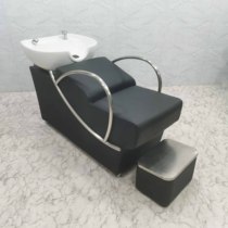 Hairdresseshop Half Lying Flush Bed Beauty Hairdressing Massage Bed Modern Hair Salon Special With Water Heater Ceramic Shampoon Bed