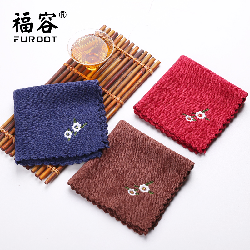 Tea towel cloth water absorption Zen tea set accessories tea table special towel tea table tea table rag high-grade tea cloth tea towel pad