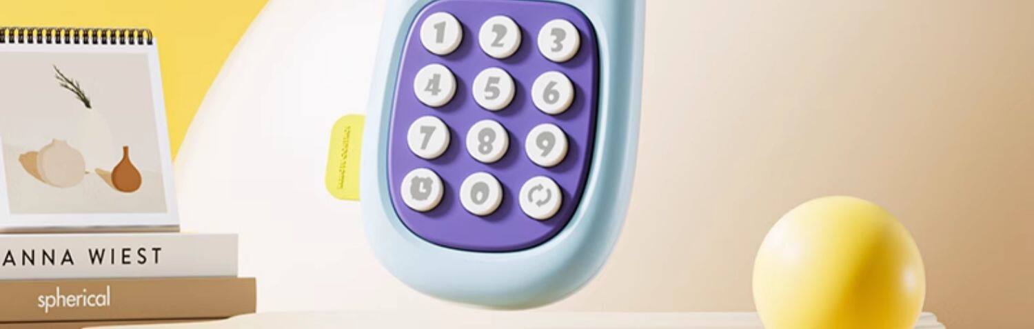 Детский музыкальный телефон 儿童遥控器玩具宝宝仿真音乐手机早教益智电话机婴儿可啃咬男孩女 Huang