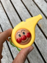 Japanese bread toddler whistle whistle childrens silver chicken musical instrument lanyard toy baby gift