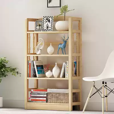 Bookshelf combination solid wood shelf simple living room modern simple creative landing students Children multi-storey small bookcase