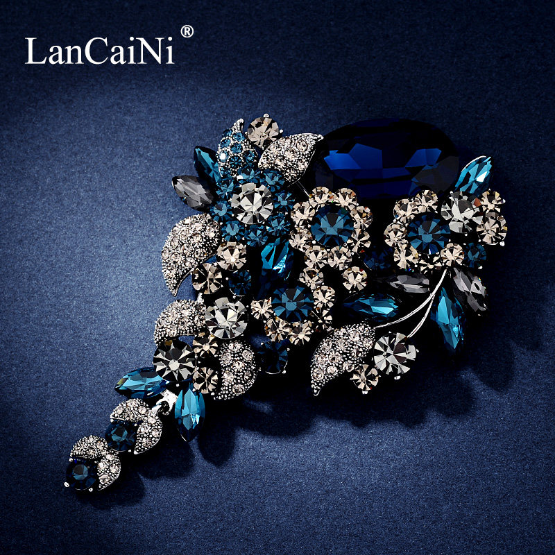 Brooch brooch brooch lady high-end 2021 new Korean elegant atmosphere luxury crystal vintage accessories coat pin