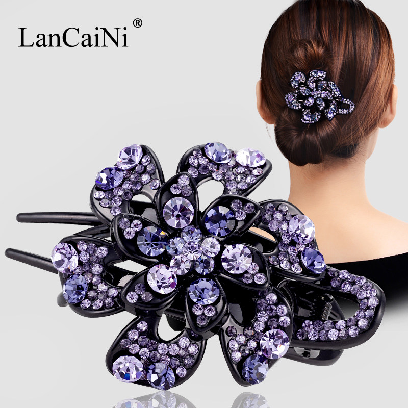 Hairpin grips the back of the head headdress hair grips mother Korean temperament fixed dish hair large hairpin duck beak clip clip
