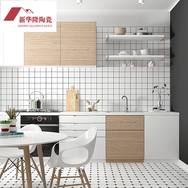 Nordic Kitchen Guard Brick Black & White Plaid Wall Brick 300x600 Kitchen Makeup Room Balcony Tile Matt Glazed Face Brick