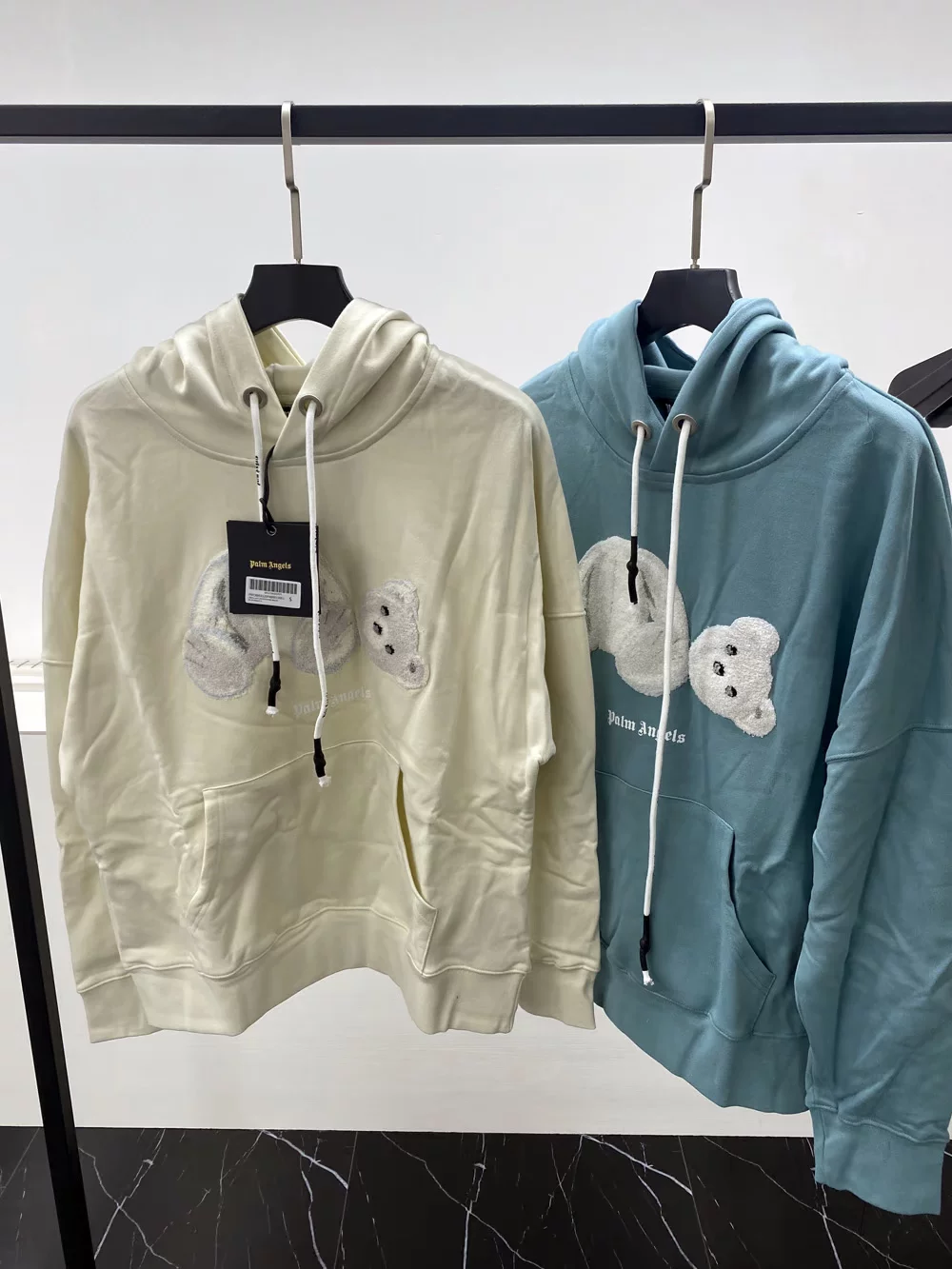 Корректная версия FN Jiujiu 19FW Teddy Wintern Palm Palm Angels сломанная шапка-маска-капюшон