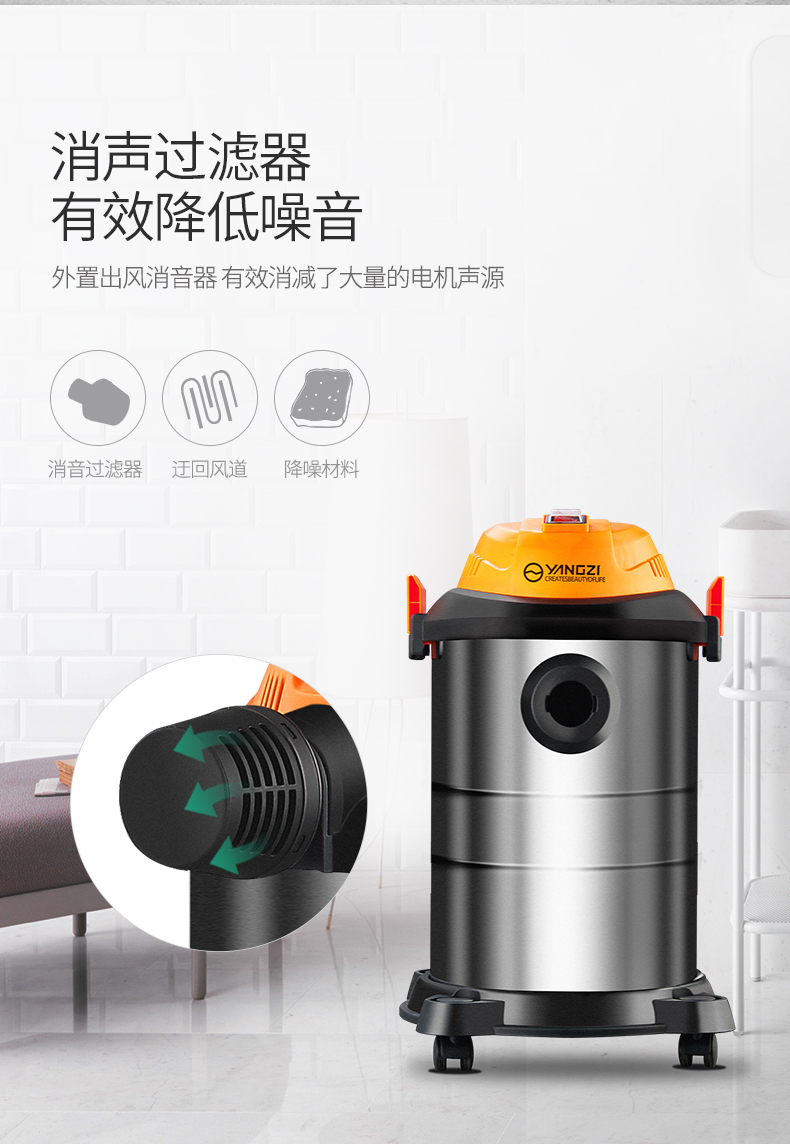 robot hút bụi xiaomi gen 4 Máy hút bụi gia đình Yangtze mạnh mẽ máy cầm tay công suất nhỏ mini im lặng công nghiệp khô và thổi ướt robot lau nhà deebot