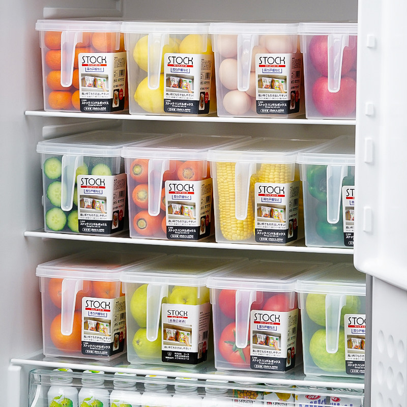 Imported refrigerator storage box drawer type kitchen with lid vegetable and fruit preservation box egg freezer room artifact