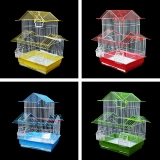 Tiger Parrot Bird Cage Peony Cage Cage Wing Bird Pearl Iron Metal Bird Cage Little Bird Cage Бесплатная доставка