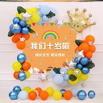 ten weeks 10 years old formative gift class placement Background Classroom class Boy girls birthday will decorate the party event