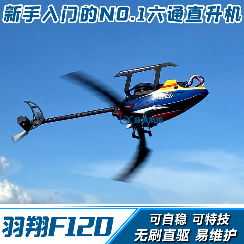 Yuxiang F120 Brushless Direct-Drive Helicopter 6-Channel 3D Stunt Remote Control Model Airplane Weili K110 M12 S2