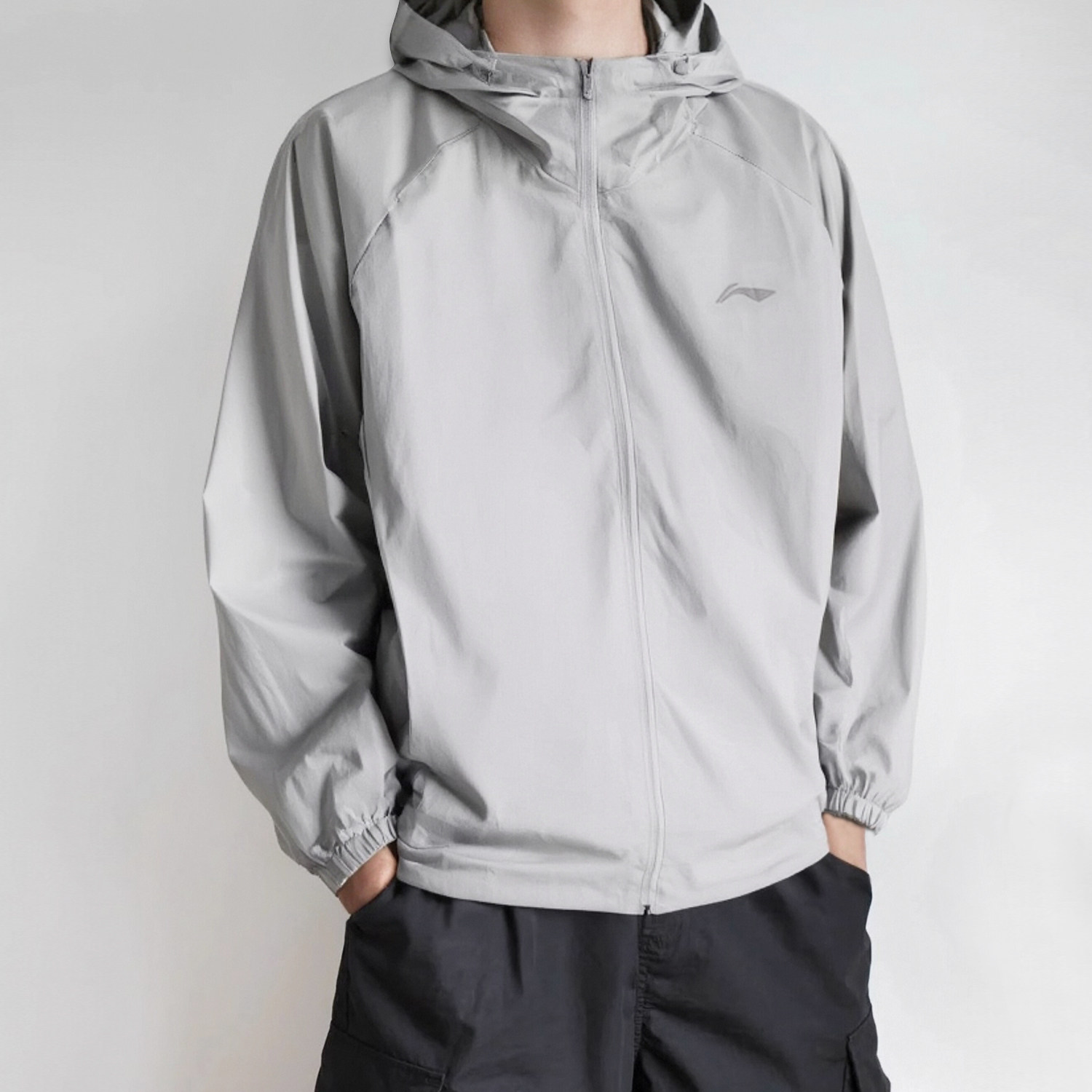 Li-Ning Sports Windbreaker Jacket for Men 2025 Spring New Water-Repellent Loose Jacket Sportswear Afdv081