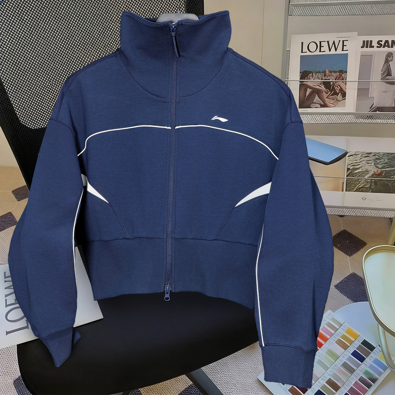 Li Ning Sweatshirt Women's 2026 Summer New Style Women's Sports Fitness Loose Casual Cardigan Hoodless Long-Sleeved Jacket