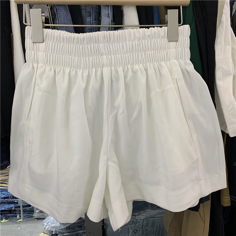 DLM Duo Mi 8806 casual shorts women's autumn Korean version loose a-line elastic high waist thin wide leg pants 8826