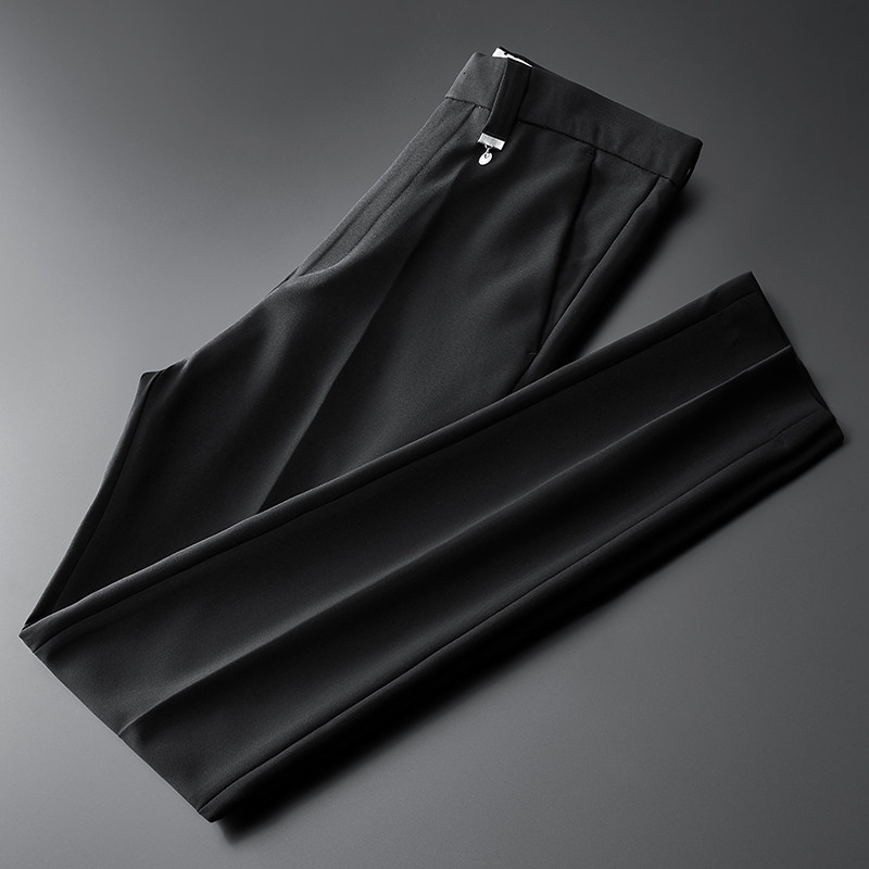 2020 autumn and winter new men's small western pants with Korean version long pants business casual pants small feet black western dress pants man