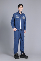 Spring and summer pure cotton anti-static Southern Power Grid outdoor worker power suit mens wear-resistant long-sleeved labor insurance suit customized