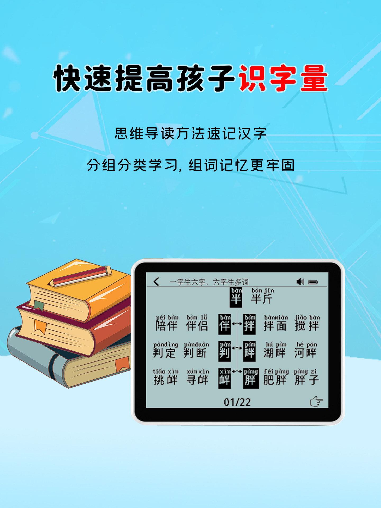 Haohui Learning Pinyin Learning Machine: a Magical Tool for Preschool to Primary School Transition, Phonics Training, English, Math, Oral Calculation, and Point-Reading