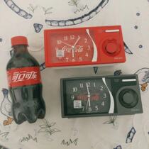 Japan SEIKO SEIKO Coca-Cola series alarm clock wall clock LCD clock silent bedroom living room clock