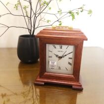 Japanese SEIKO Oak European Roman Numeric SEIKO Clock Living Room Bedroom Office Clock 123 337