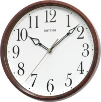 Japan Lisheng RHYTHM wall clock Living room bedroom study ultra-quiet modern imitation wood grain wall clock CMG839