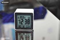 Japan RHYTHM Li Sheng LCD alarm clock Calendar temperature lazy snooze LED night light multi-function LCT076