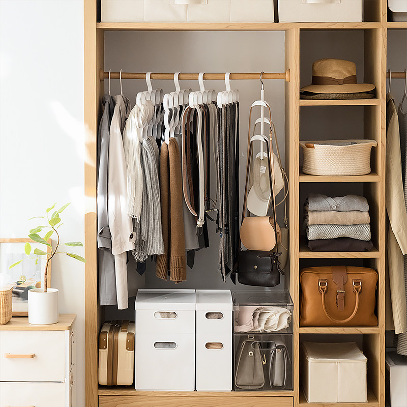 Nordic Wind Creativity Wardrobe Bag Containing Layer Rack Cloak Hood Hook Multilayer Home Scarf Silk Scarf Tie Hanger Hook