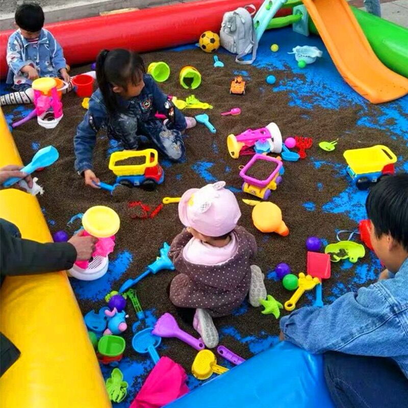 Phim câu cá bơi lội của trẻ em bơm hơi trên các quầy hàng lớn, đồ chơi Cassia Đồ chơi Sand Sand Set đồ chơi xúc cát cho bé cát cho bé chơi