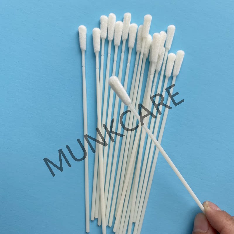 一次性核酸檢測拭子口腔耳鼻咽喉採集器dna尼龍採樣植絨拭子