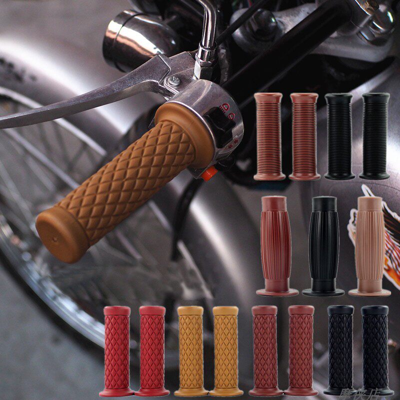 Locomotive Electric Bike Retrofit Handlebar Taiko cg125 Handlebar Glue Retro to cover SR400 small bull handlebar sleeve