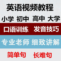 Primary school Junior high school High school University English grammar video tutorial Full set of online courses Famous teacher teaching Self-study video tutorial