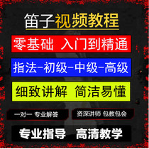 Flute tutorial video Beginner zero-based self-study introduction teaching Adult childrens song selection performance teaching materials