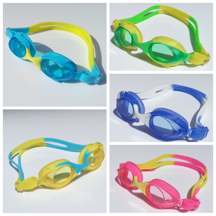 Children's swimming goggles high-definition waterproof boy girl big frame swimming glasses kid baby swimming colorful equipment