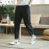 Mùa hè vải lanh chín quần Trung Quốc phong cách quần nam nam mỏng phần lỏng chân harem quần cotton và vải lanh quần thường - Quần Harem thời trang nam Quần Harem