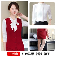 Красный жилет, рубашка