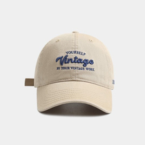 Hong Kong designer co-branded soft-top peaked cap high-quality letter embroidery face-showing trendy brand baseball cap