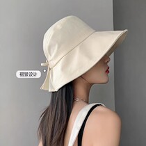 Hong Kong high-quality pleated drawstring fisherman hat breathable Japanese summer UV UV sun protection hat for women