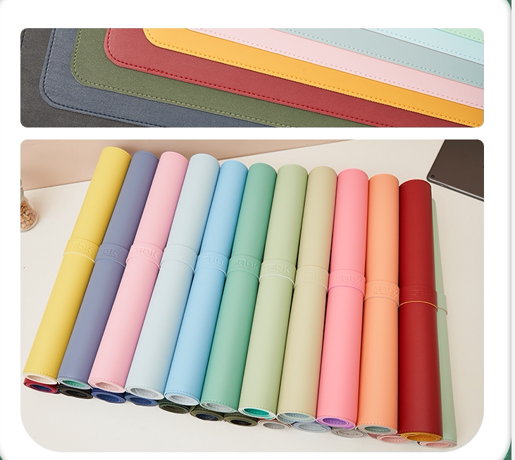 Desk pad oversize desk cushion notebook computer mouse pad car line lock side leather cushion desk writing desk-Taobao