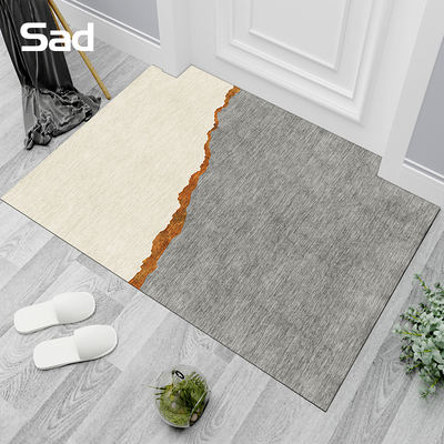 The entrance floor mat, the foot mat for the foyer, and the large area floor mat for the Nordic light luxury home living room can be cut and washed