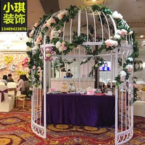 New iron large birdcage decoration wedding shooting props window display outdoor indoor restaurant large birdcage