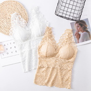 vẻ đẹp trở lại ren Net-đỏ vest đồ lót sexy bên trong phiên bản Hàn Quốc của đệm sexy bên trong thu thập được trong áo ngực dưới đầu mặc.