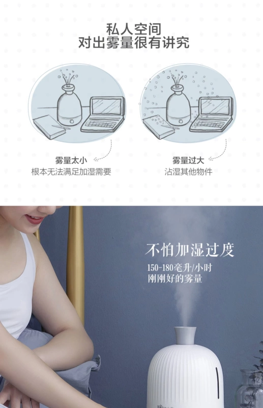 Máy tạo độ ẩm gấu phòng ngủ nhà mini không khí tiến hóa văn phòng máy hương liệu máy oxy thanh phòng ẩm - Máy giữ ẩm