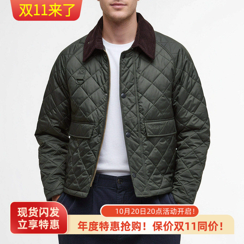 In-Stock Uk Barbour Spey Quilted Diamond-Patterned Cotton Short Jacket New Wax-Free Jacket Unisex
