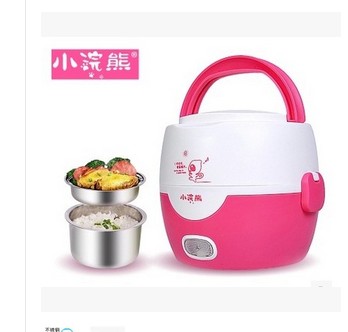 Portable stainless steel insulation box plug-in heating lunch box mini electronic pot hot meal steam box