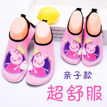 New cartoon parent-child Super light sandals non-slip diving snorkeling swimming shoes barefoot boys and girls sandals