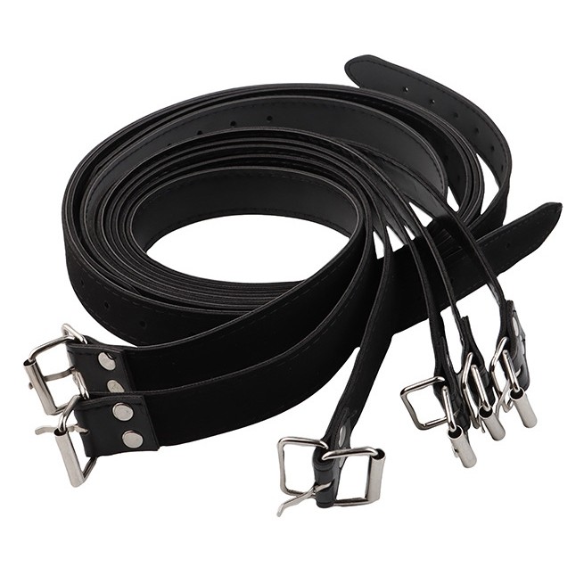 Alternative Spice Nylon Leather 7 Full Body Bundle Belly with cover for men and women Dog Slave Tools Restrained Gay Gay gay