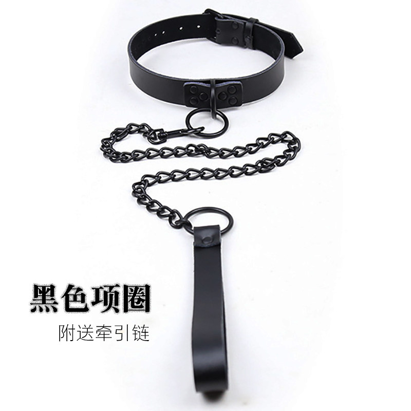 Black leather Item Circle Neck Sleeve Torture for Exotic Toys Toy Women With Alternative Toys