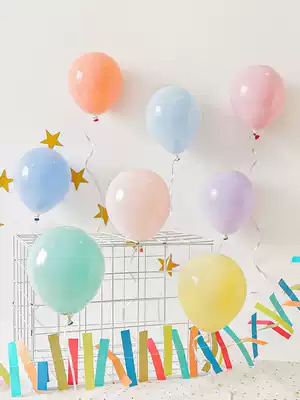 5 inch macaron latex balloon column candy color double-layer balloon baby birthday decoration party scene arrangement